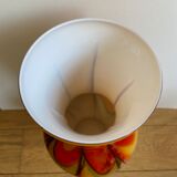 Glass paste vase 70s