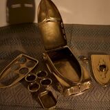 Encrier en laiton, Angleterre 1930