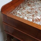 Old wooden and marble dressing table