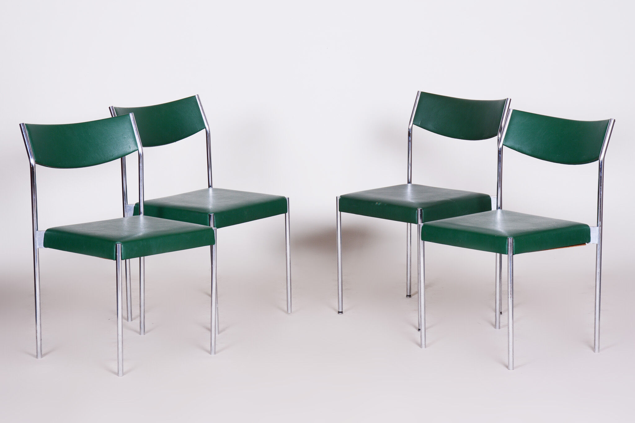 Four Mid Century Dining chairs - 1950s Central Europe