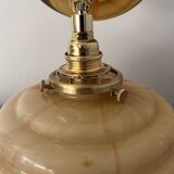 Wall light in marbled opaline