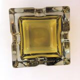 Ashtray glass yellow/orange