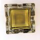 Ashtray glass yellow/orange