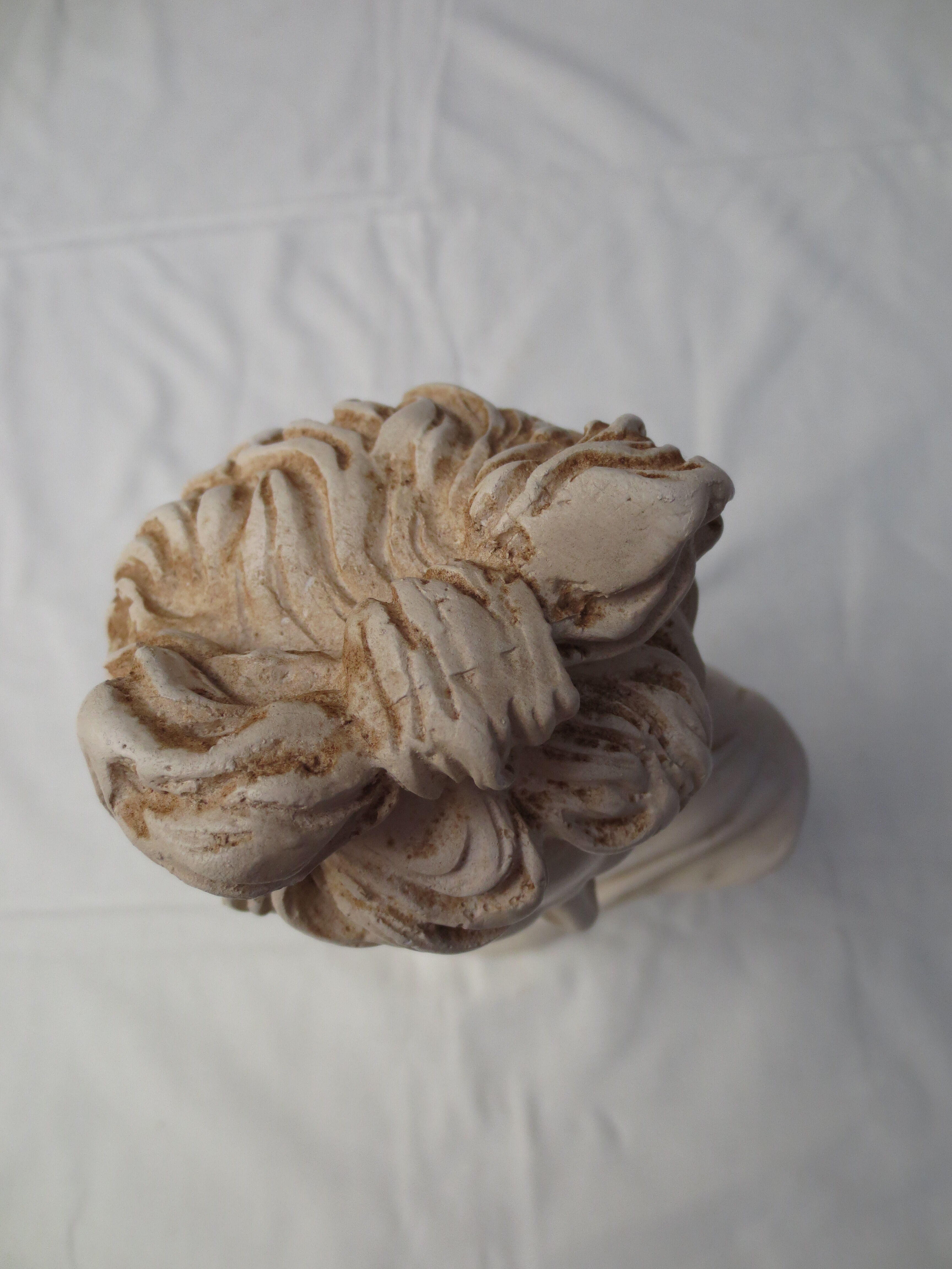 bust of antique subject on pedestal