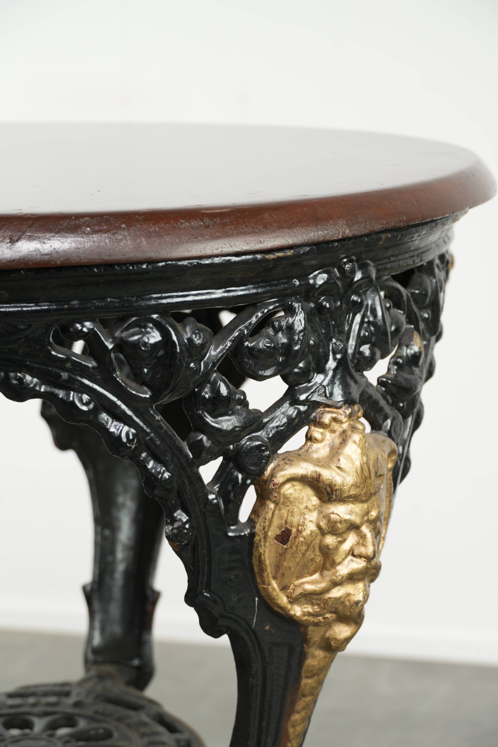 Antique English bistro/side table from the early 20th century