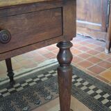Louis XVI style oak desk