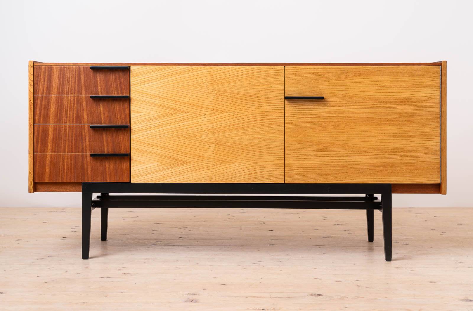 Vintage Mid Century Modern Sideboard by Frantisek Mezulanik, Up Zavody, 196