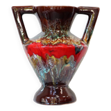 Vintage ceramic amphora vase from Vallauris, 1970s