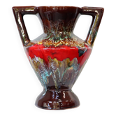 Vase amphore vintage en céramique de Vallauris, années 70