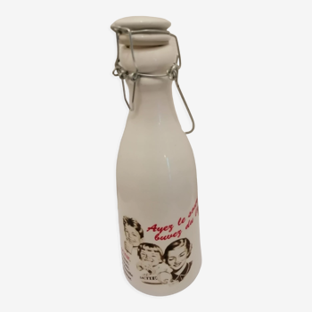 Bouteille de lait en céramique vintage