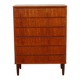 Commode danoise vintage | Teck | 6 tiroirs | 106 cm