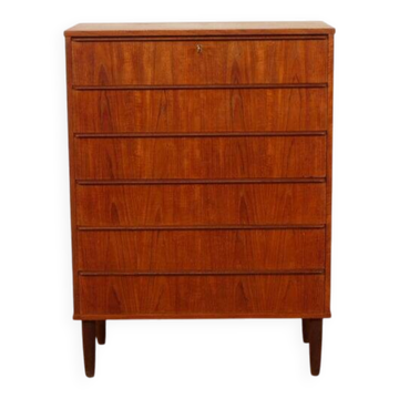 Vintage Danish chest of drawers | Teak | 6 drawers | 106 cm