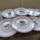 6 assiettes plates vintage de Badonviller 200825