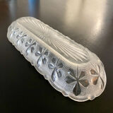 1 Elongated molded glass cup