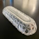 1 Elongated molded glass cup