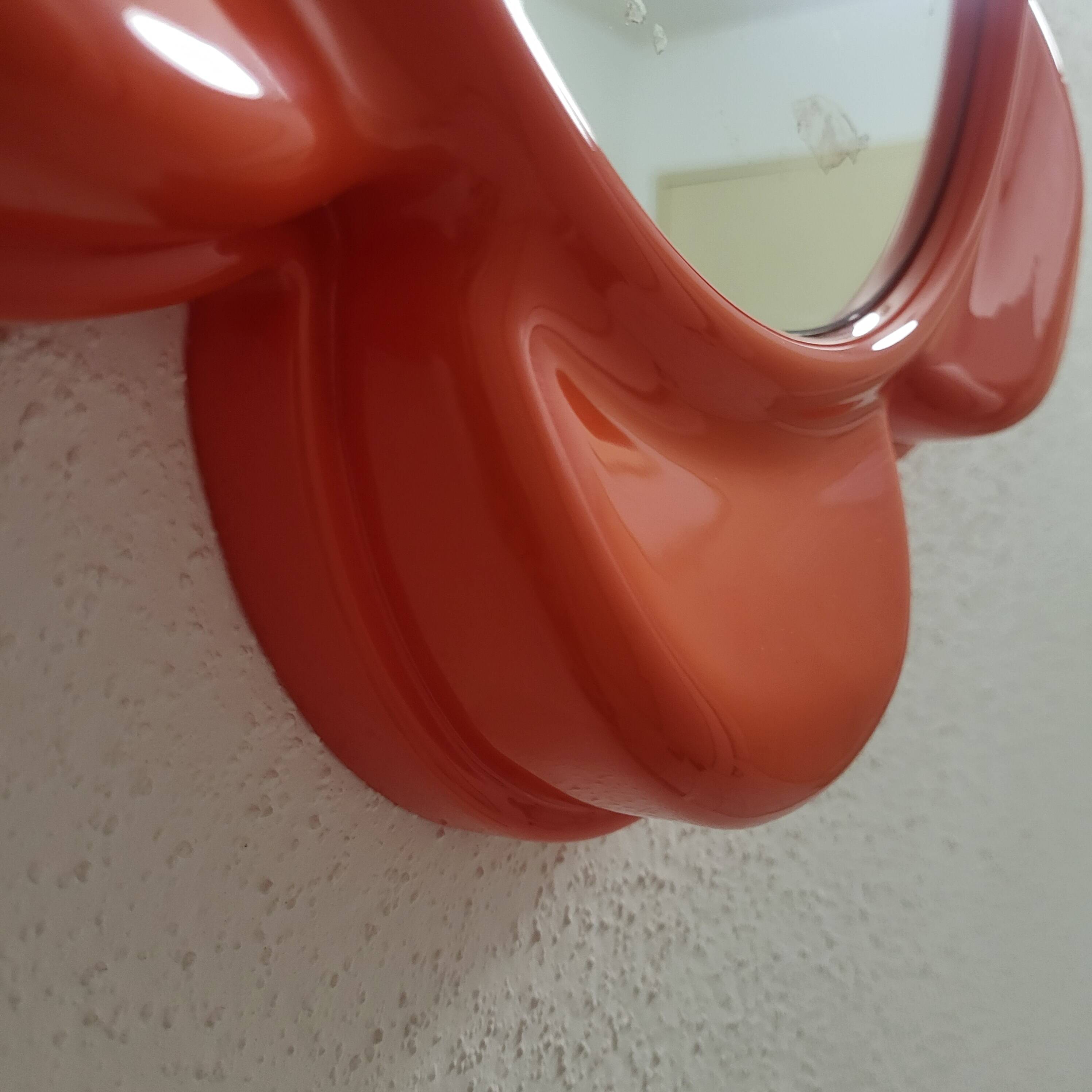 Orange flower mirror Visiva, Milan Italy