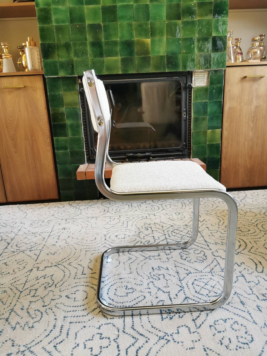 4 renovated vintage sled chairs