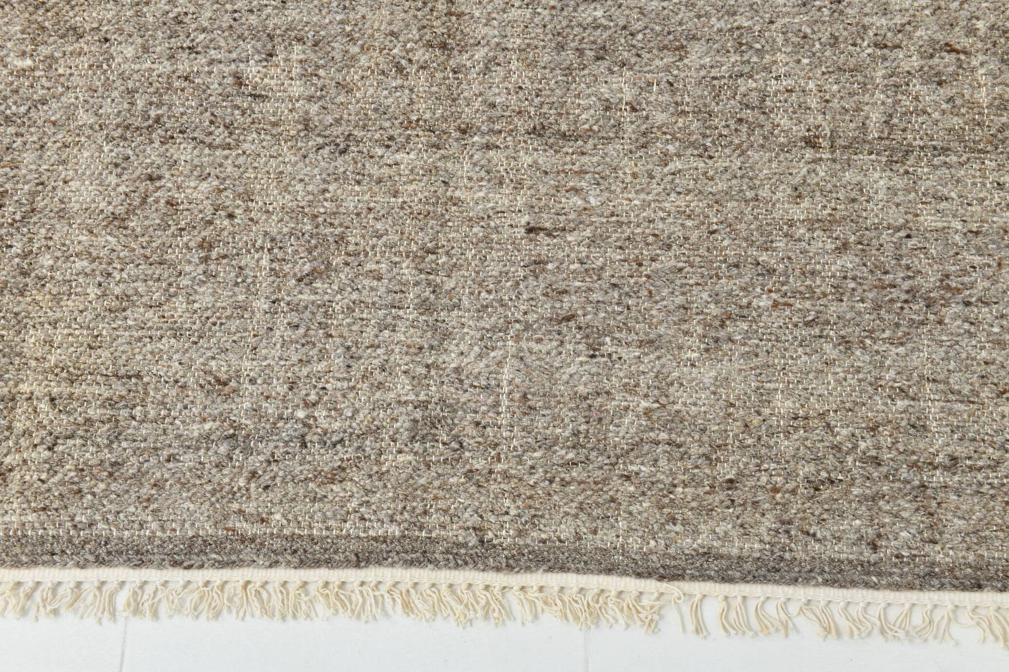 Tapis Kilim turc vintage marron uni 8x10, 255x322 cm