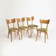 Set of 4 mid-century dining chairs from Cesky Nabytek, Czechoslovakia, 1960