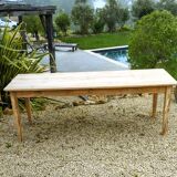Solid oak farmhouse table 220 X 80 cm