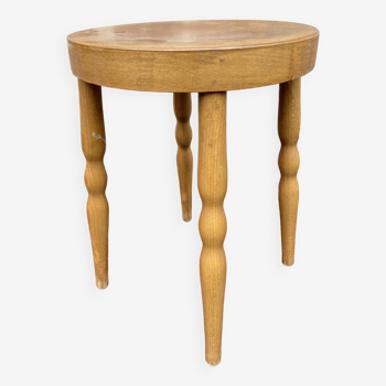 vintage Baumann Scandinavian stool, French stool chic 1980