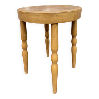 vintage Baumann Scandinavian stool, French stool chic 1980