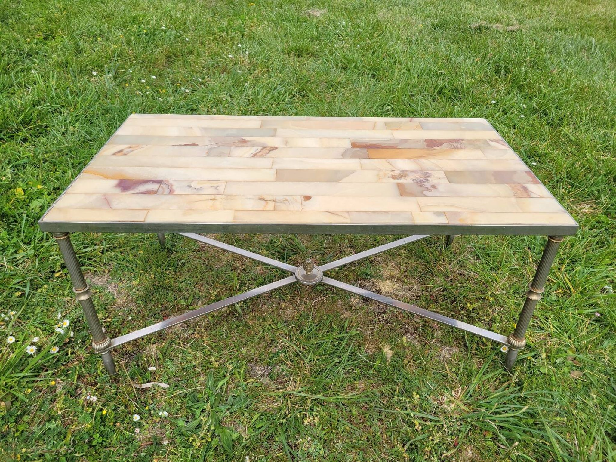 Marble and onyx coffee table 1960s/70s