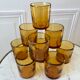 set of 9 bubbled glass water glasses from Biot 70s