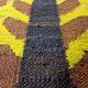 Tapis kilim en laine vintage design Maria Janowska (Zachód) coucher de soleil