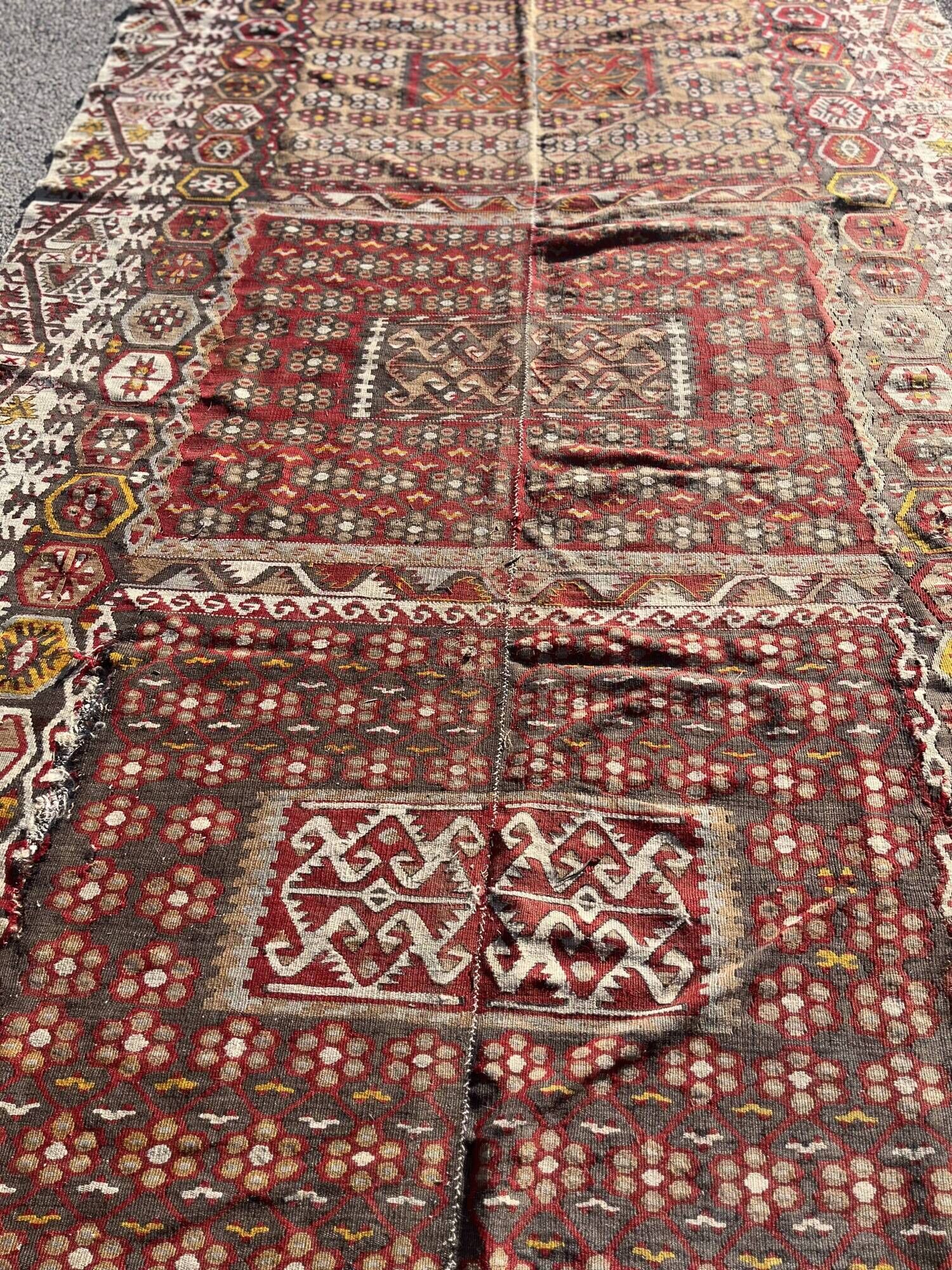 Kilim turkish papatyali avsar kayseri 192 x 403 cm