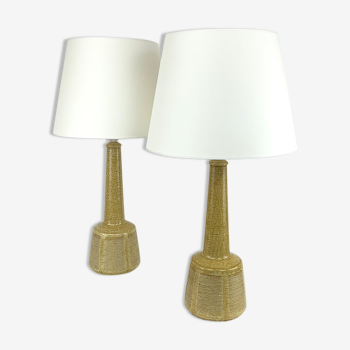 Paire de lampes de table céramique Palshus, Danemark, design Esben Klint pour Le Klint