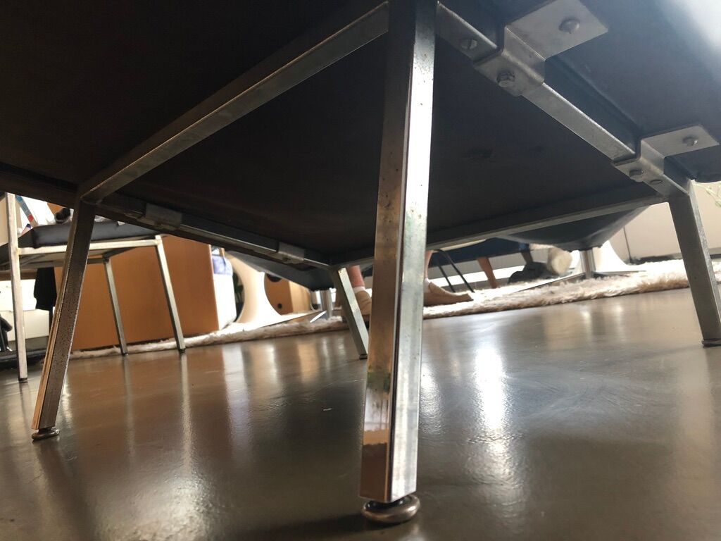 Vintage armchair in black skaï