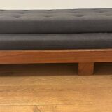 Vintage oak convertible bench by Alain Gaubert