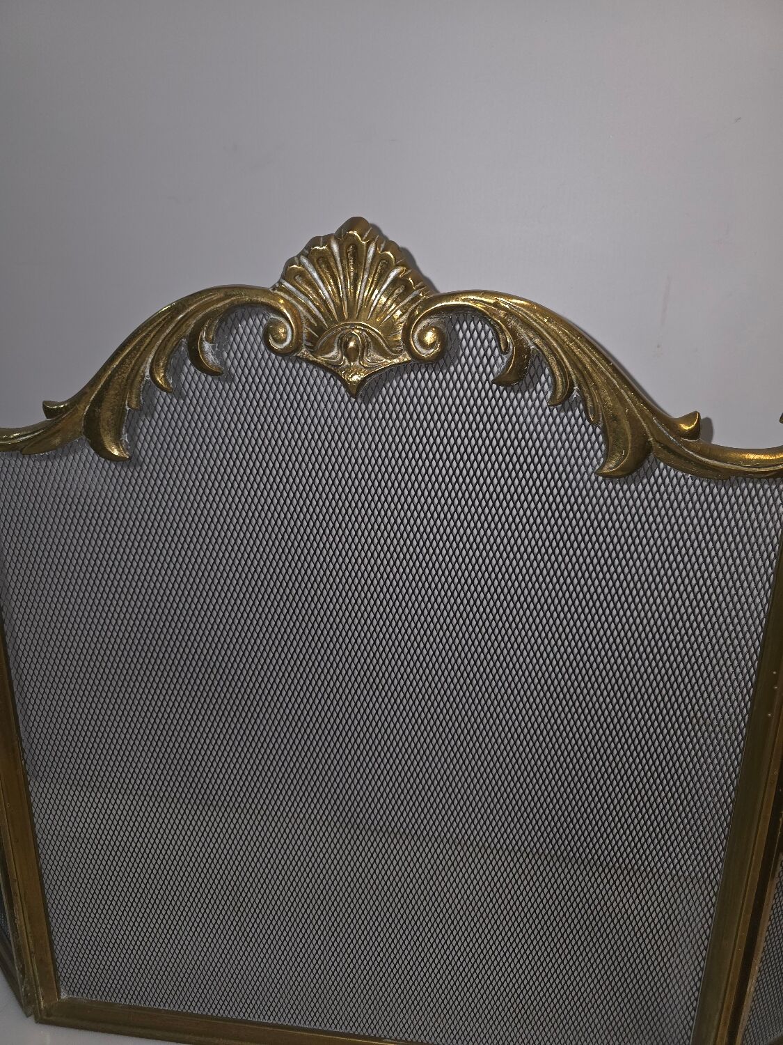 Bronze fireplace screen