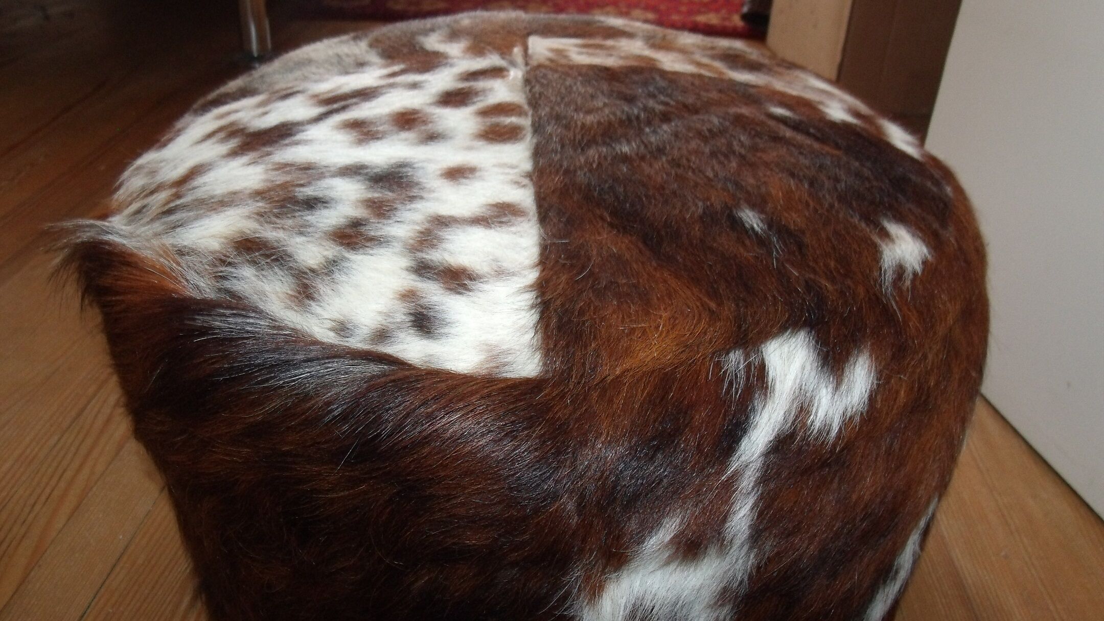 Ottoman leather cow skin 1970