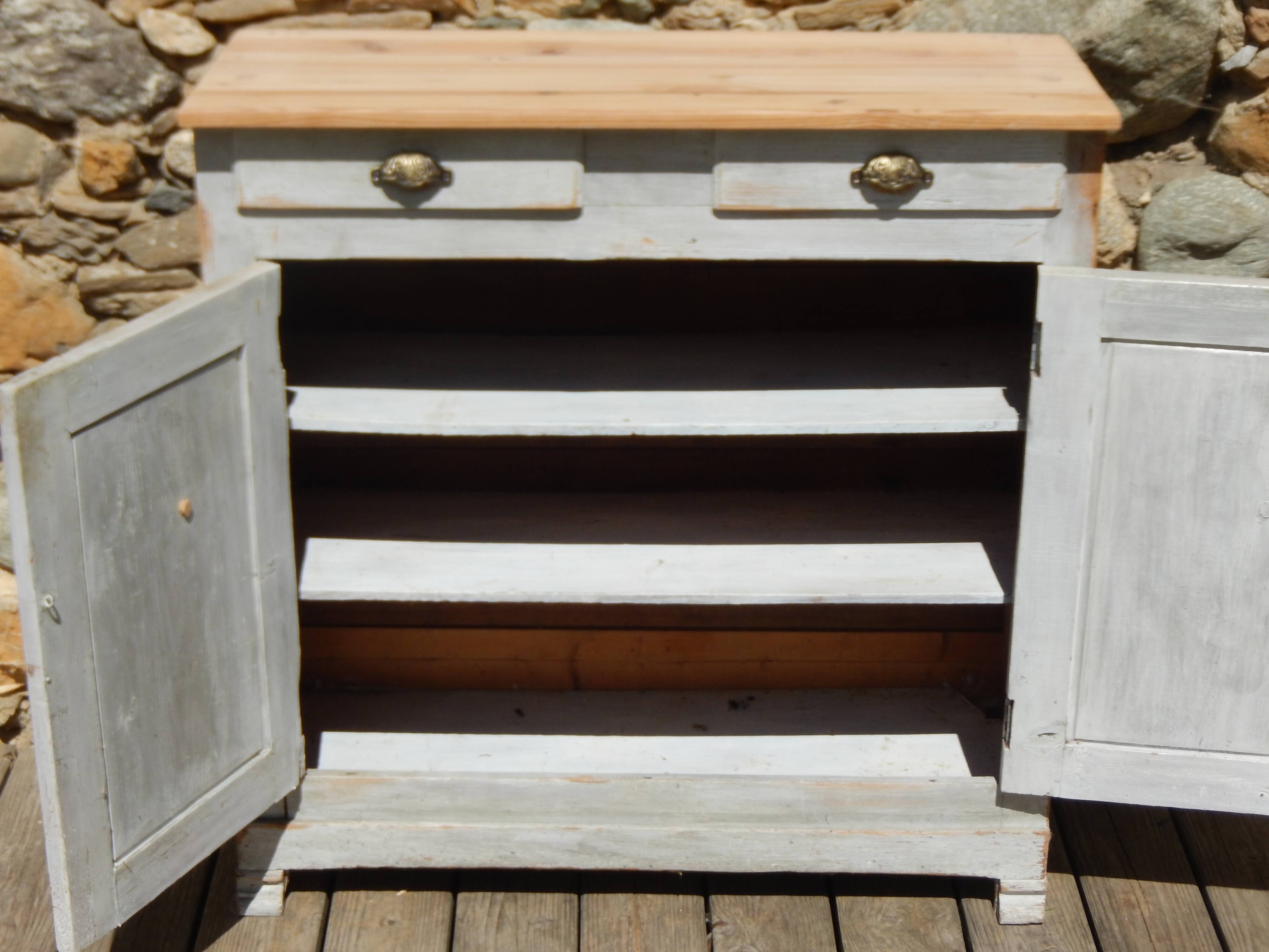 Charming Parisian buffet in patinated fir