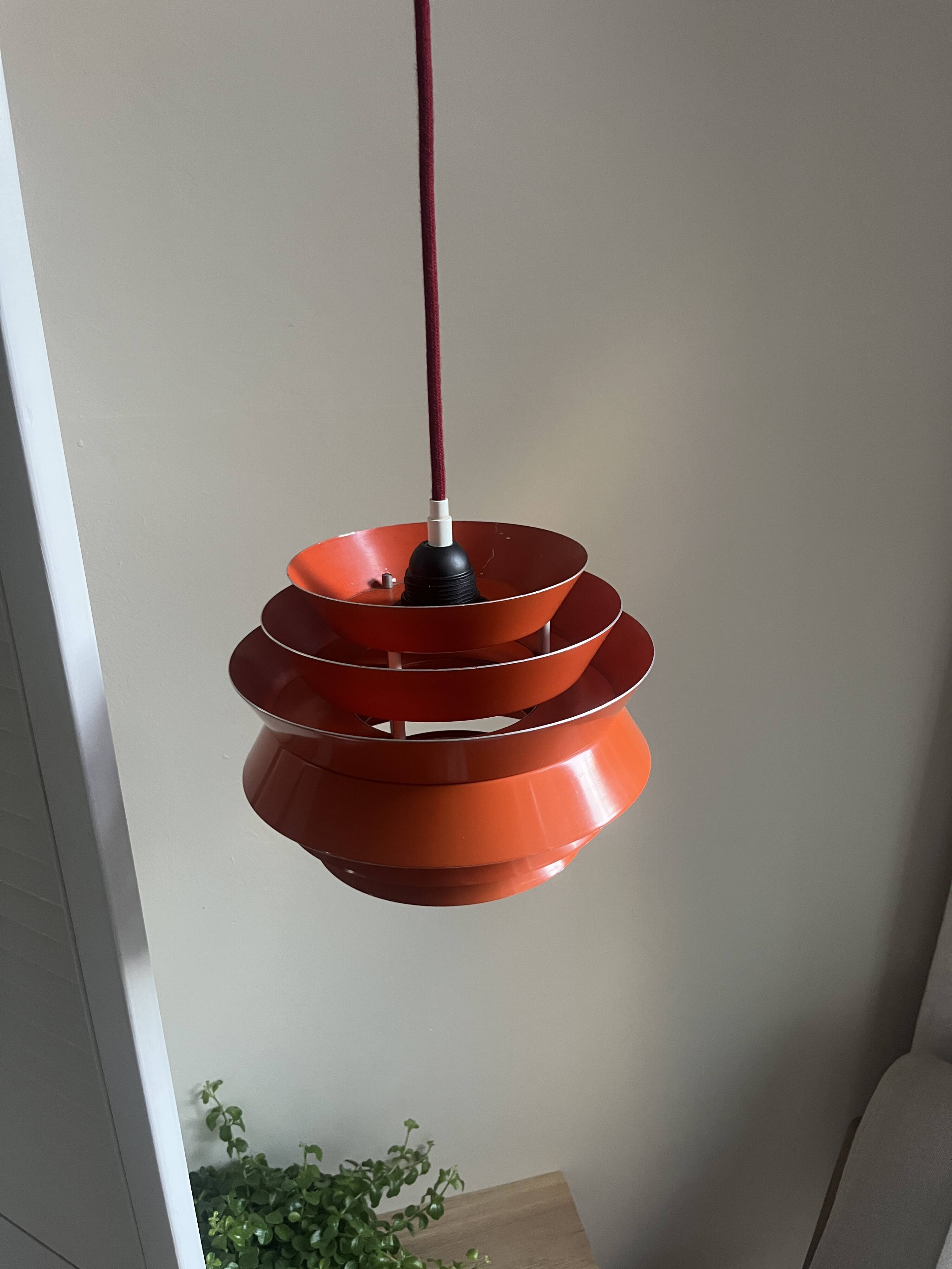 Vintage Trava pendant - Carl Thore - Granahaga - Swedish design lamp