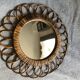 Rattan mirror 42cm