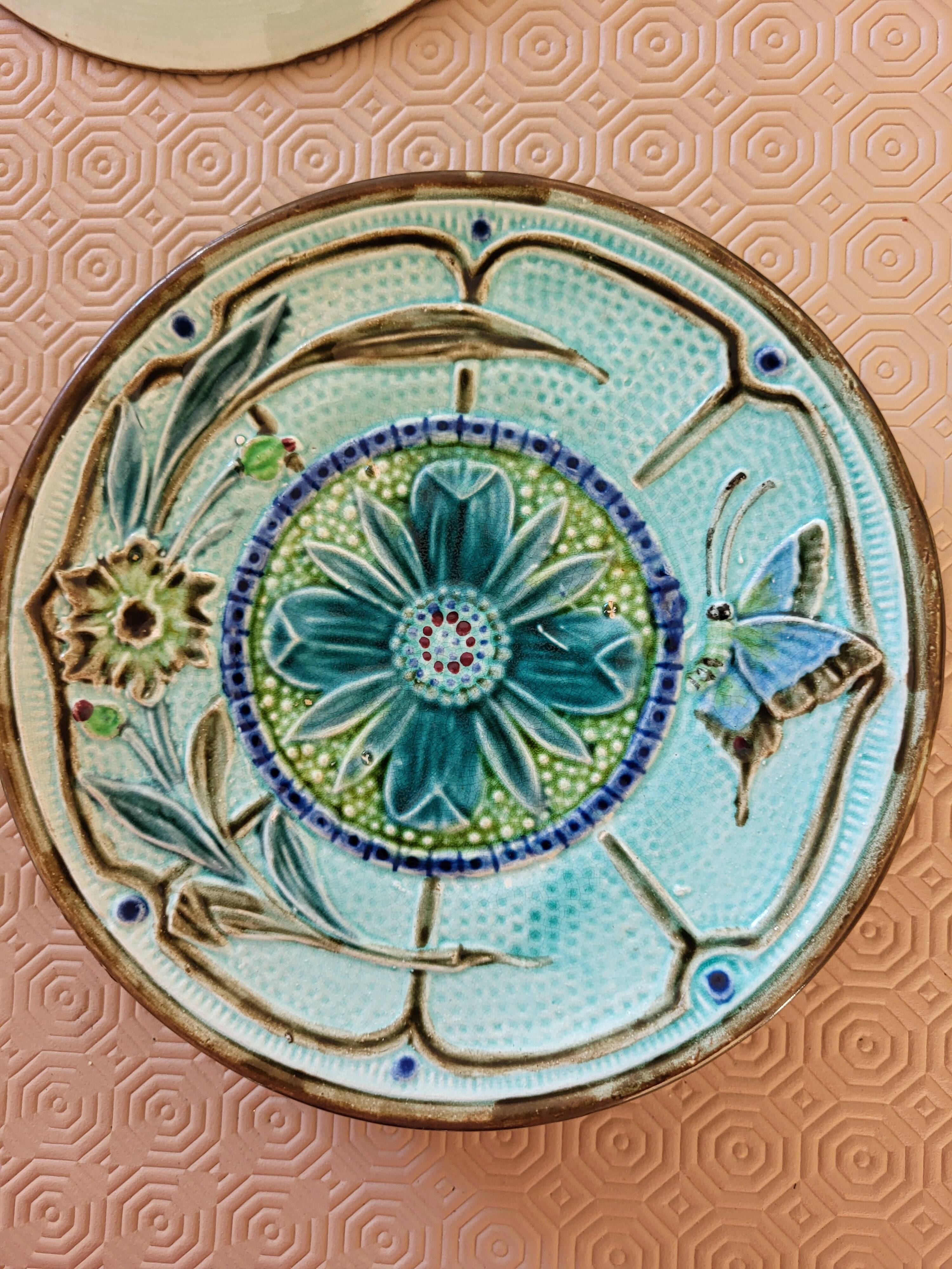 Set of earthenware plates from Wasmüel.