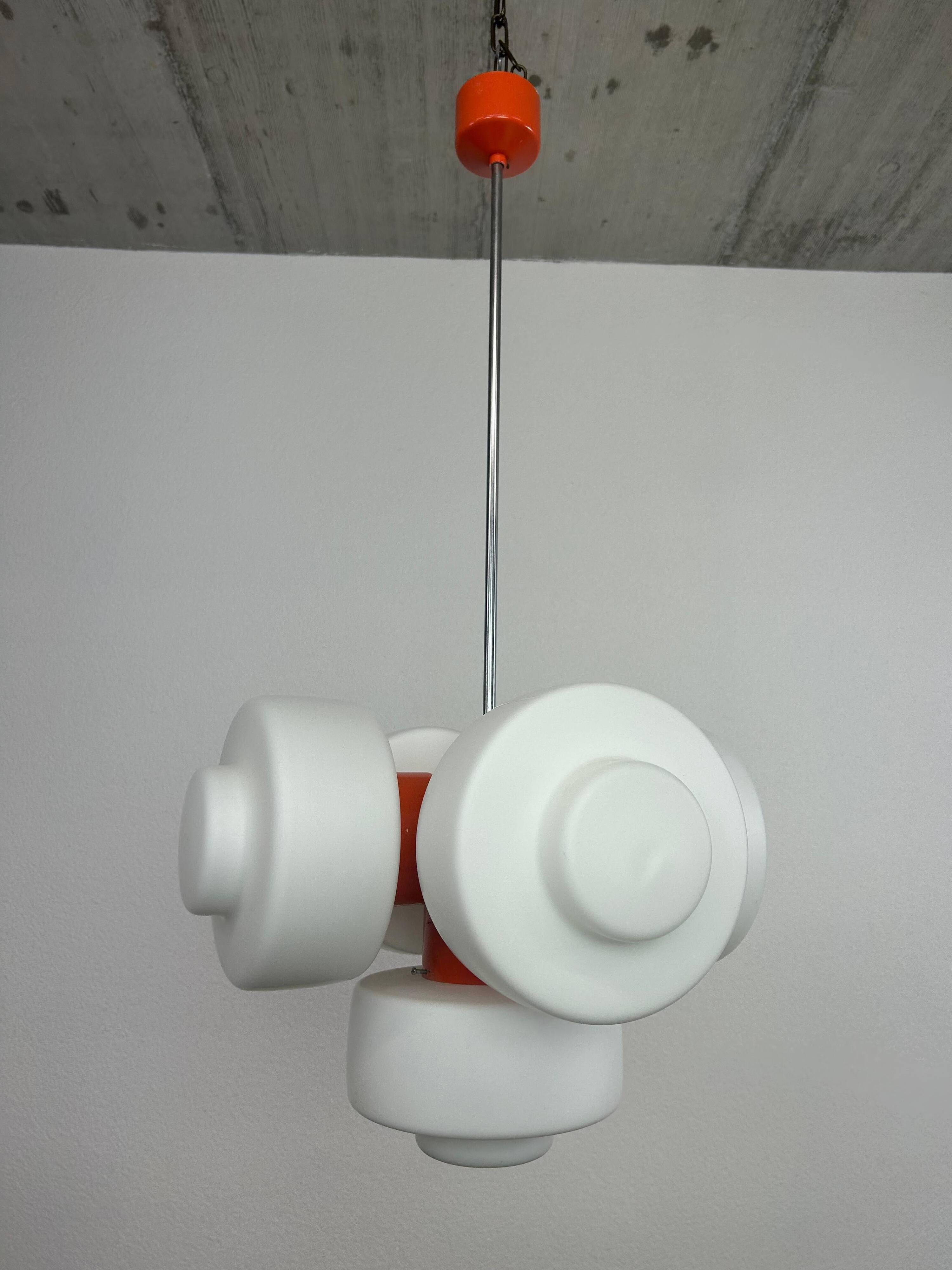 Orange lustre model 81501 by Josef Hurka for Napako