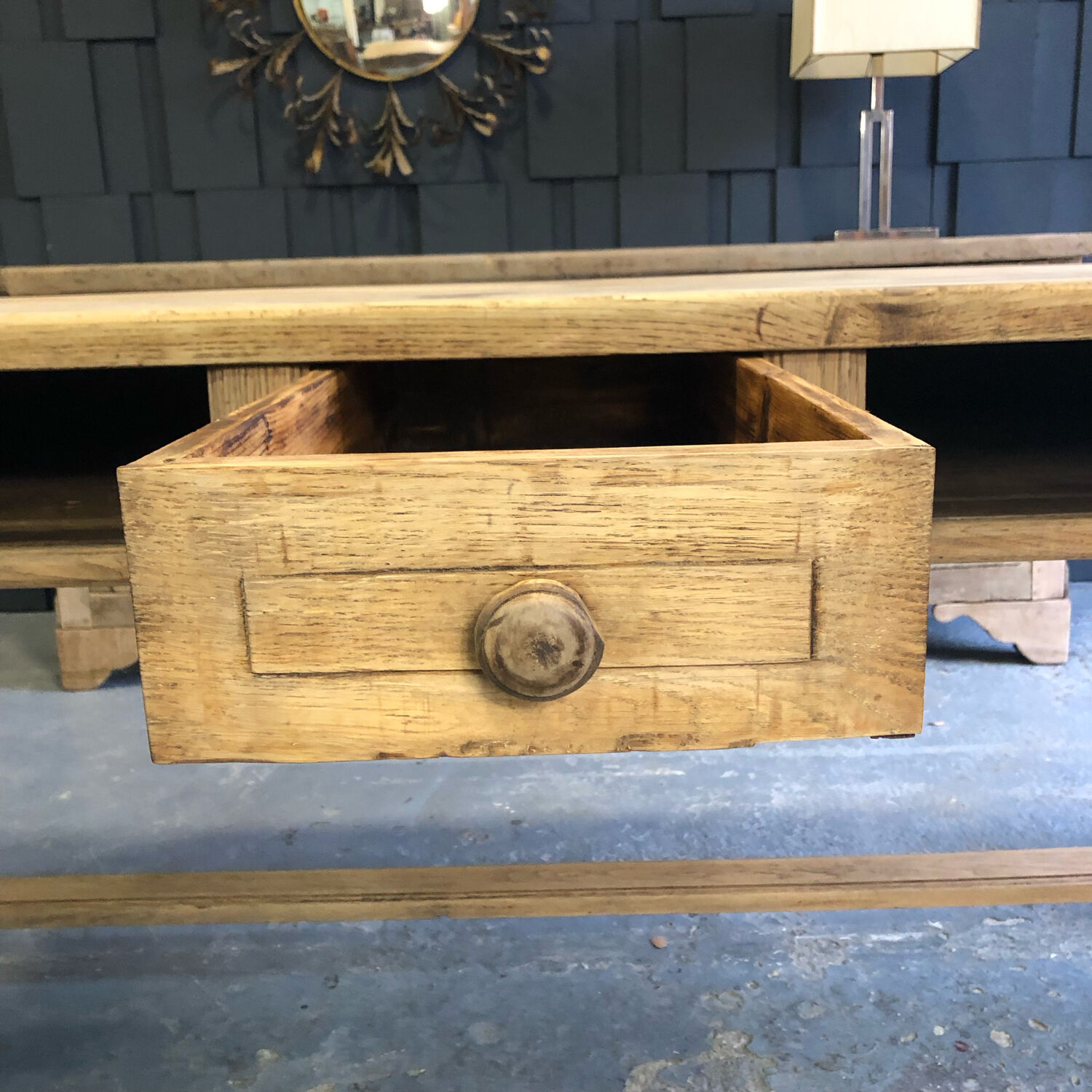 Oak farmhouse table XIXth