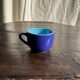 Set of 12 small vintage espresso cups duo in blue Made in Italy