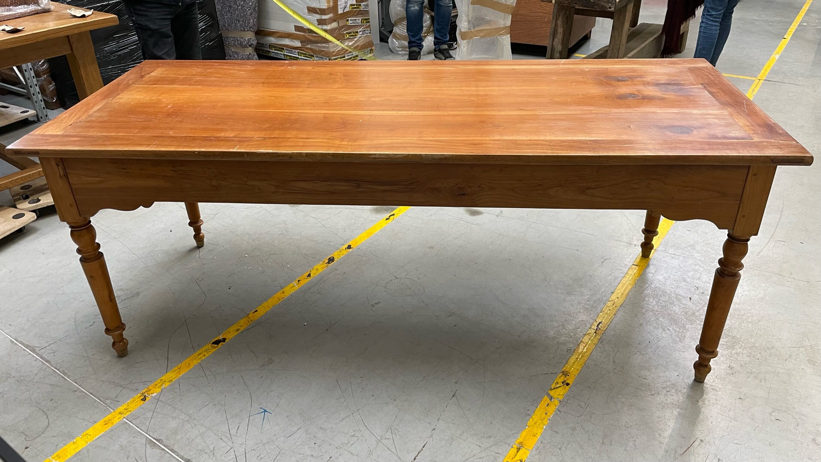 Large wooden table