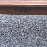 Brutalist farmhouse table Antique wooden workshop table 200cm