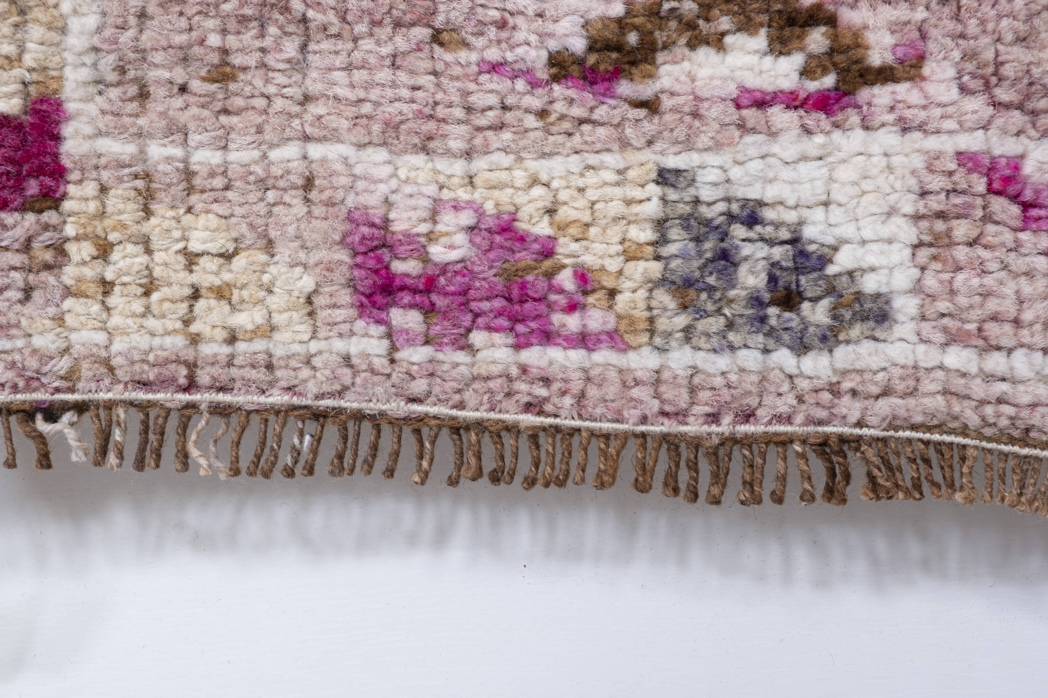 Tapis noué à la main turc vintage 83x287 cm