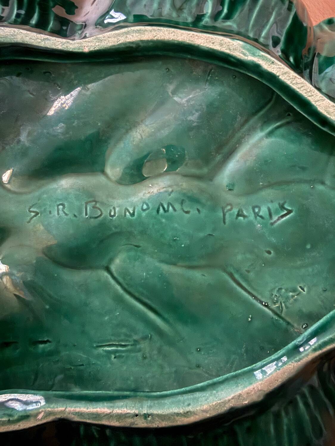 Large empty pocket / dish Santiago Rodríguez Bonome / earthenware