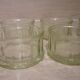 9 ramekins in vintage pressed and molded glass