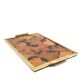 Hollywood regency brass and leaves resin tray, Montagnani Firenze Italy 1970s