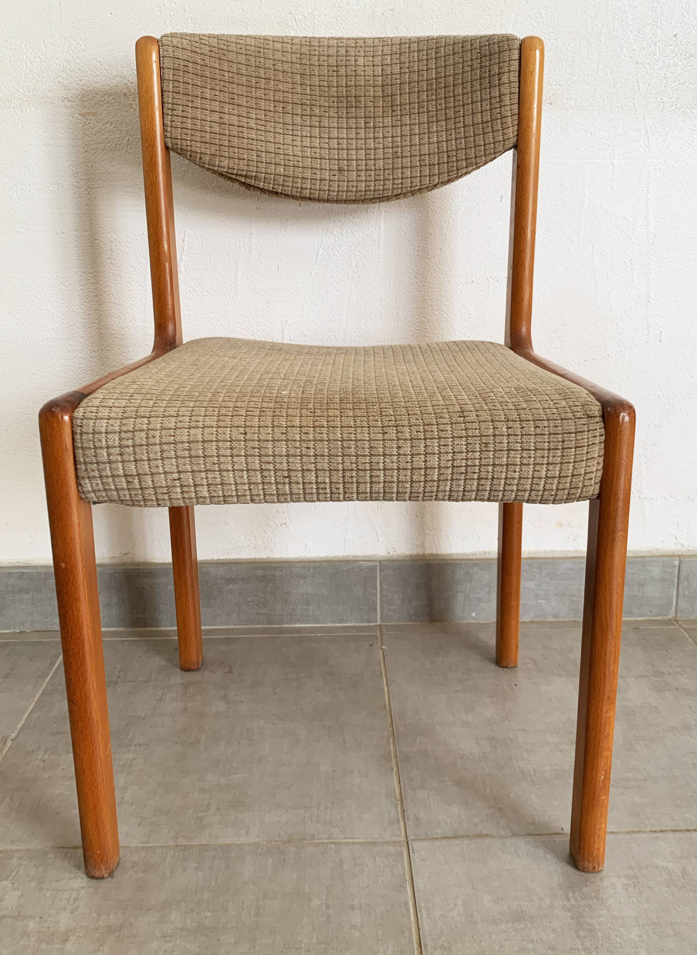 Set de 4 chaises vintage baumann des années 50