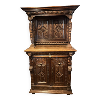 Renaissance Style Oak Sideboard